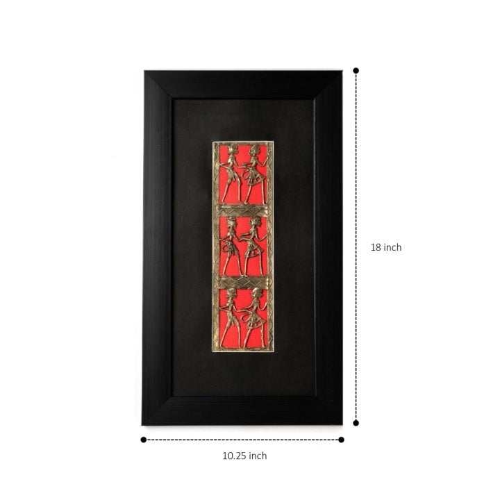 Premium handcrafted brass wall frame, designed for homes that appreciate rich cultural artistry.
